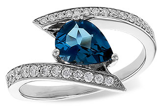 A329-19576: LDS RG 1.04 LONDON BLUE TOPAZ 1.28 TGW (8x6MM)