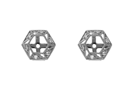 D054-72285: EARRING JACKETS .08 TW (FOR 0.50-1.00 CT TW STUDS)