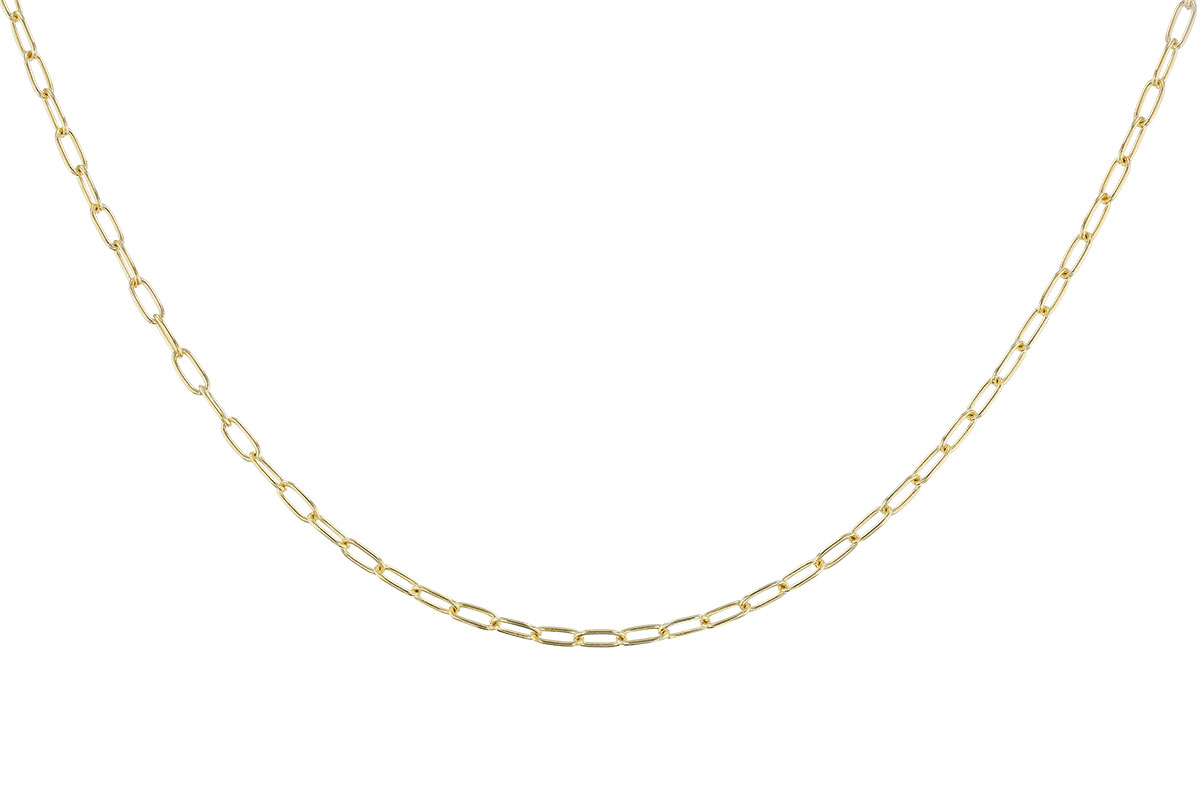 E328-33266: PAPERCLIP SM (8IN, 2.40MM, 14KT, LOBSTER CLASP)