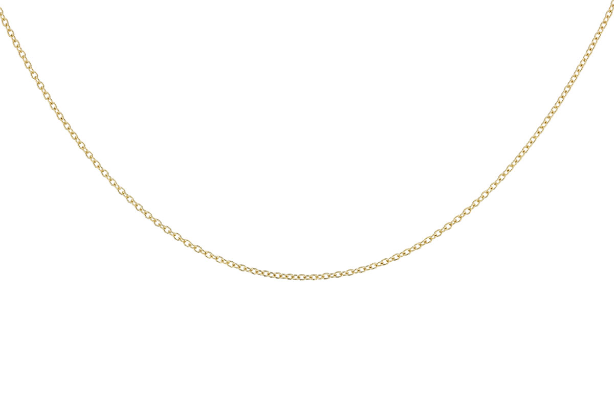 E328-34121: CABLE CHAIN (18IN, 1.3MM, 14KT, LOBSTER CLASP)