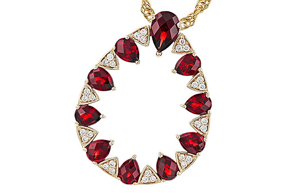 M329-20466: NECKLACE 1.85 GARNET 1.96 TGW